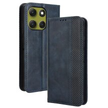 Чохол Deexe Retro Style для Motorola Moto G86 - Blue: фото 1 з 15