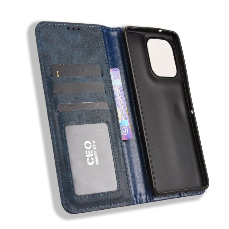 Чохол Deexe Retro Style для Motorola Moto G86 - Blue: фото 6 з 15