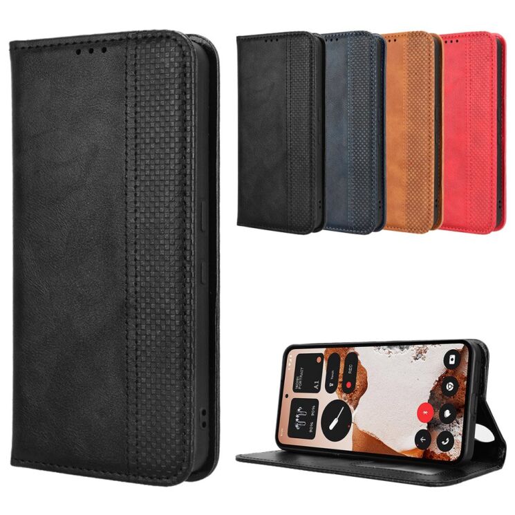 Чохол Deexe Retro Style для Nothing CMF Phone 2 Pro - Black: фото 9 з 18