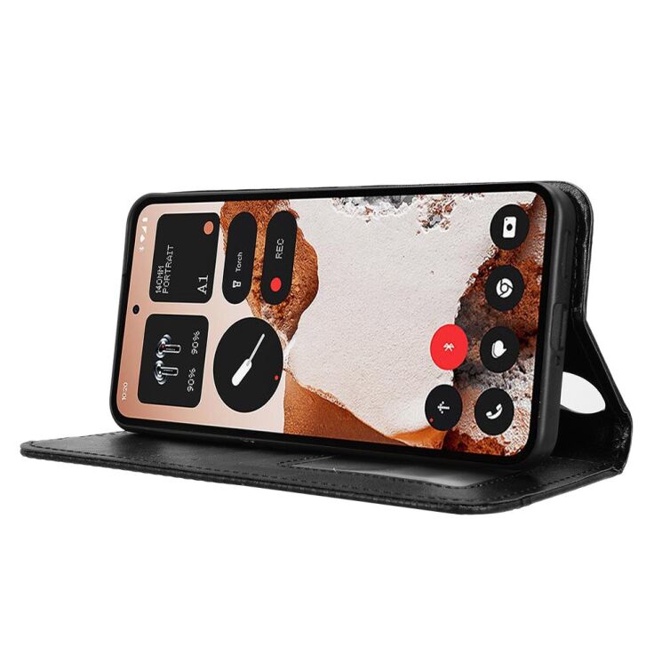Чохол Deexe Retro Style для Nothing CMF Phone 2 Pro - Black: фото 7 з 18