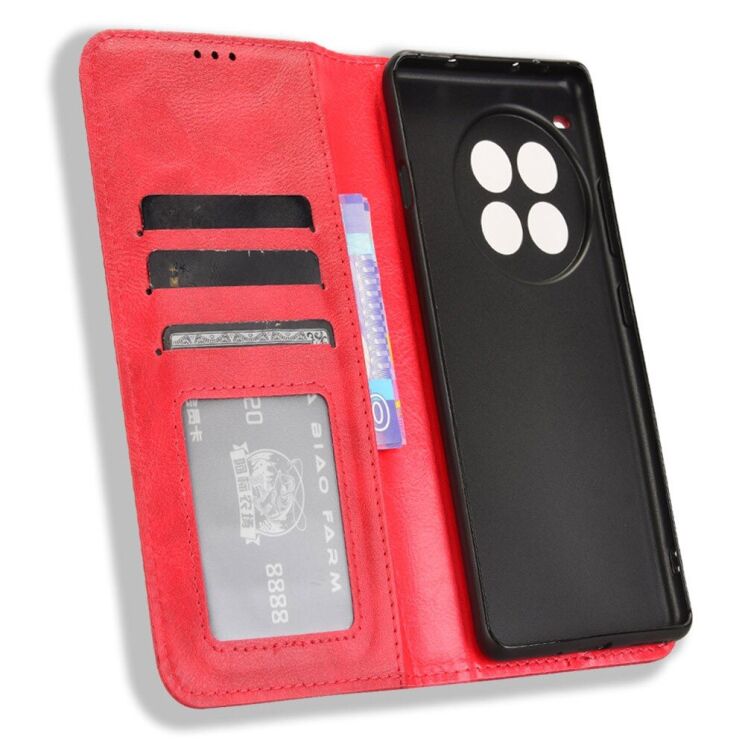 Чехол Deexe Retro Style для OnePlus Ace 3 Pro - Red: фото 4 из 7