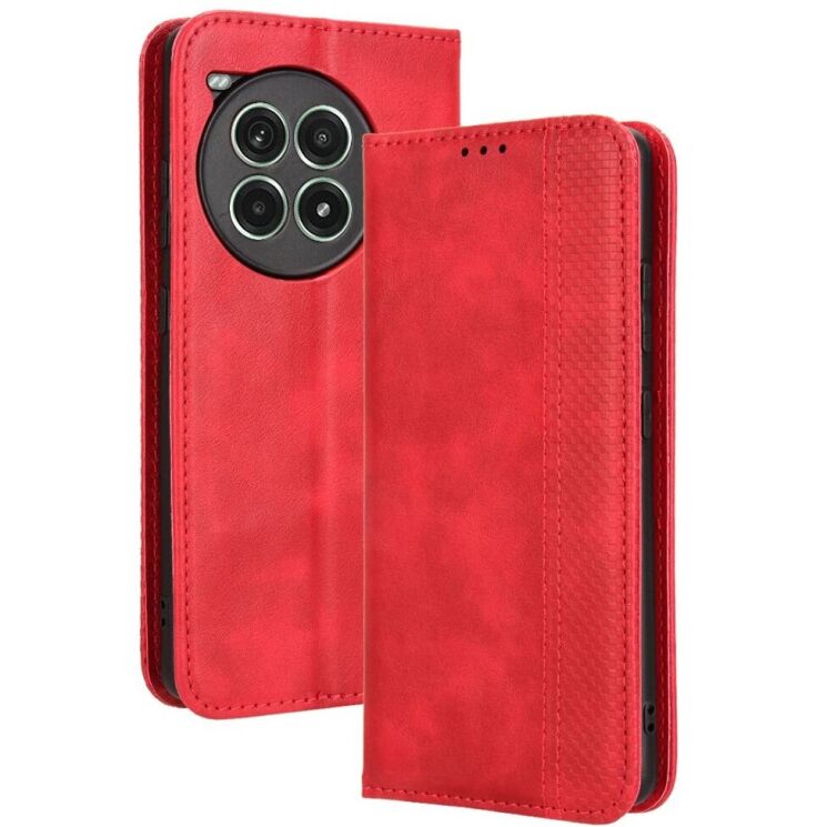 Чехол Deexe Retro Style для OnePlus Ace 3 Pro - Red: фото 1 из 7