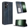 Чехол-книжка Deexe Retro Style для OnePlus Nord CE 5 / Ace 5 Racing - Blue (387600L)