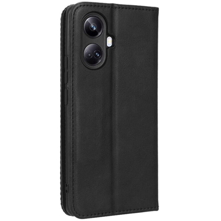 Чохол Deexe Retro Style для Realme 10 Pro+ - Black: фото 6 з 8