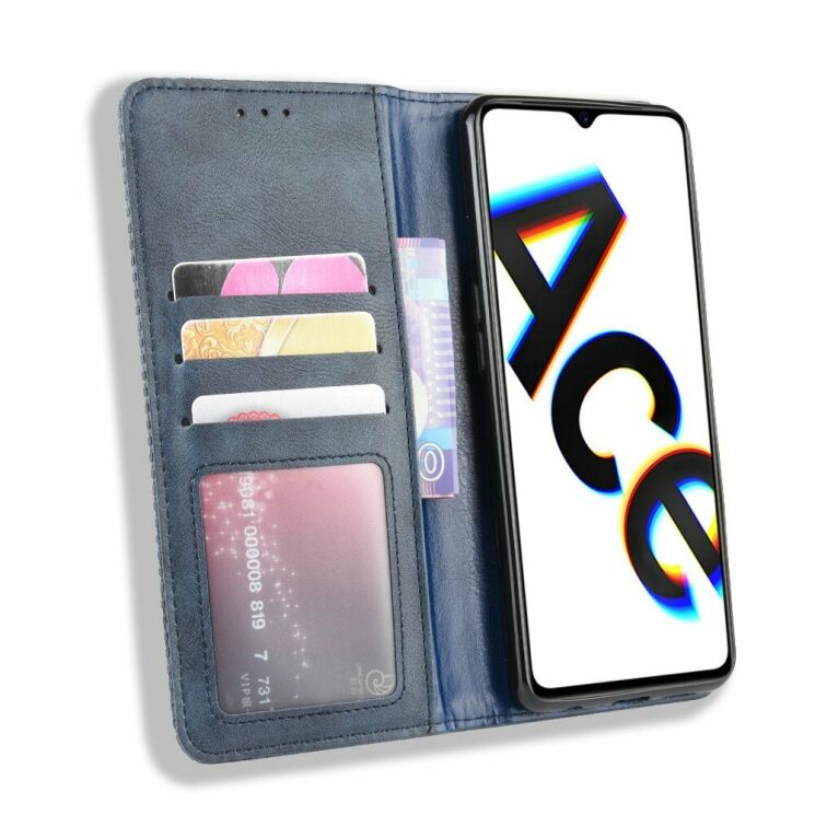 Чехол Deexe Retro Style для Realme X2 Pro - Blue: фото 6 из 14