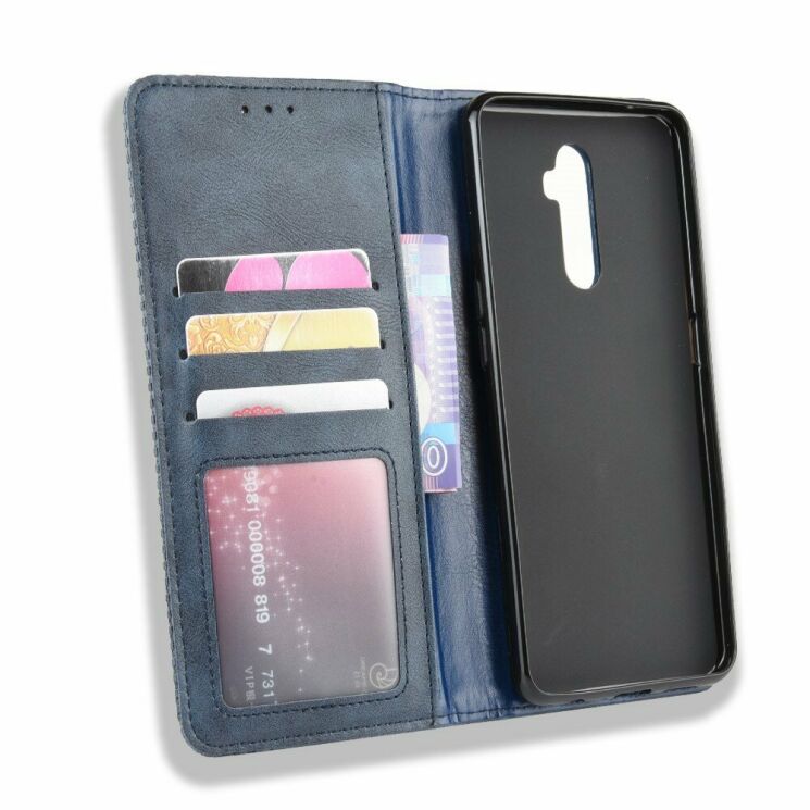 Чехол Deexe Retro Style для Realme X2 Pro - Blue: фото 5 из 14