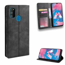 Чохол Deexe Retro Style для Samsung Galaxy M30s (M307) / Galaxy M21 (M215) - Black: фото 1 з 24