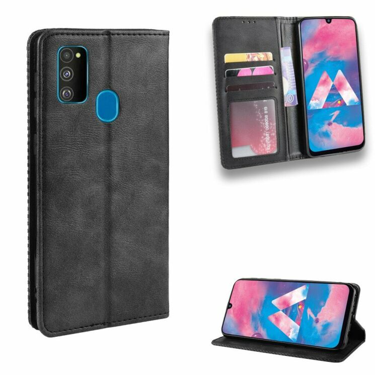 Чохол Deexe Retro Style для Samsung Galaxy M30s (M307) / Galaxy M21 (M215) - Black: фото 13 з 24