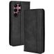 Чехол Deexe Retro Style для Samsung Galaxy S22 Ultra (S908) - Black (298438B). Фото 1 из 9