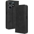Чехол Deexe Retro Style для TECNO Spark 10 Pro - Black (325308B)