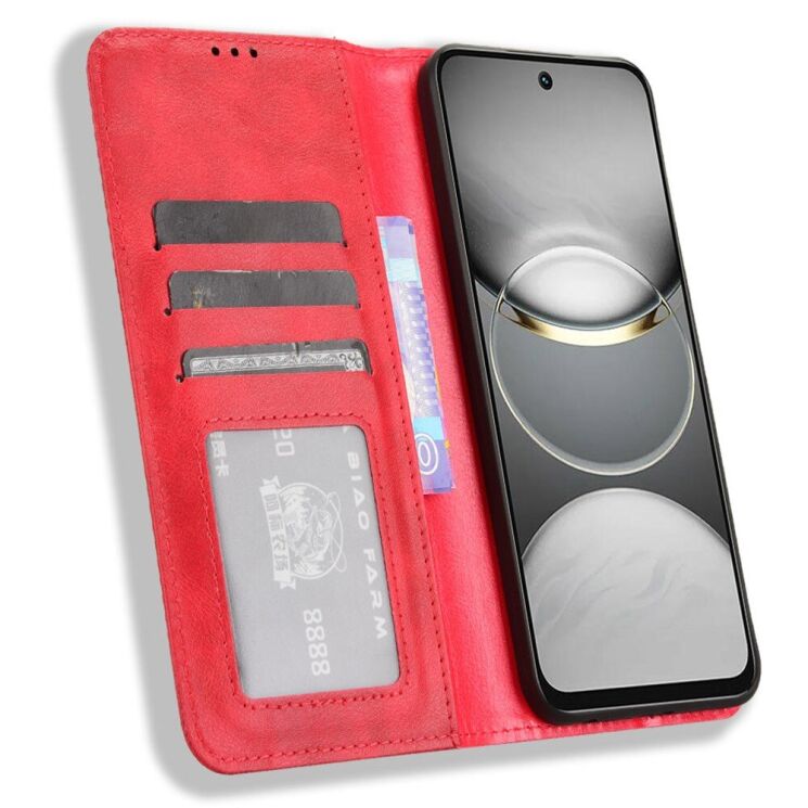 Чехол Deexe Retro Style для TECNO Spark 30C - Red: фото 2 из 7