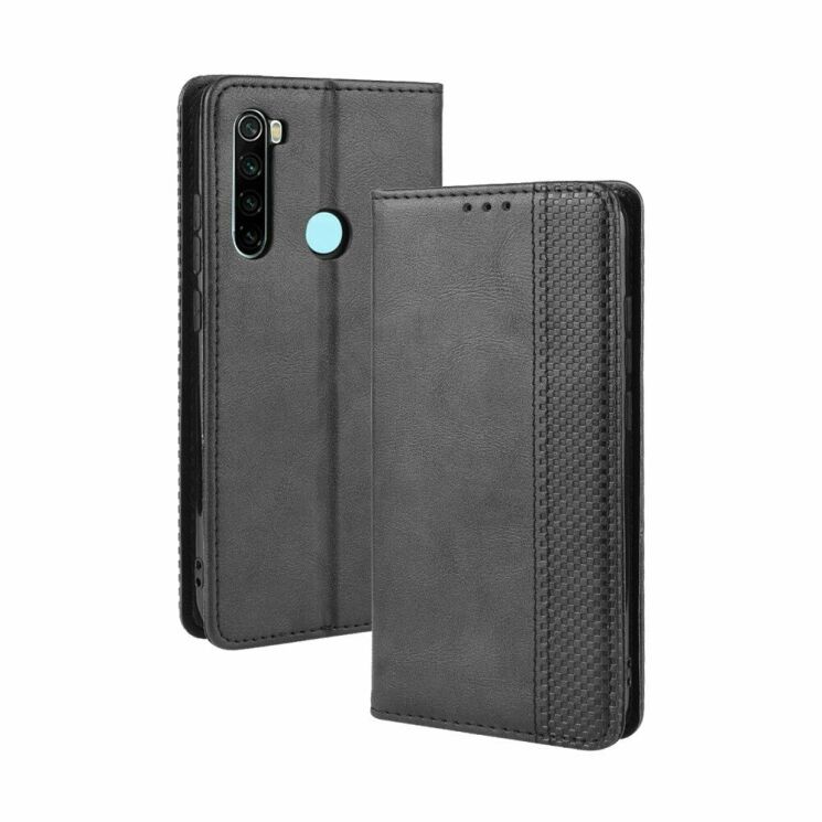 Чохол Deexe Retro Style для Xiaomi Redmi Note 8T - Black: фото 2 з 8