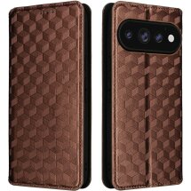 Чехол Deexe Rhombus Book для Google Pixel 11 Pro XL - Brown: фото 1 из 7