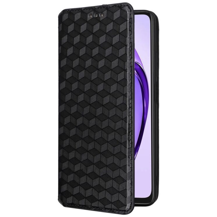Чохол Deexe Rhombus Book для OPPO A3x / A3 / A40m - Black: фото 5 з 8