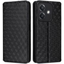 Чехол Deexe Rhombus Book для OPPO A3x / A3 / A40m - Black: фото 1 из 8