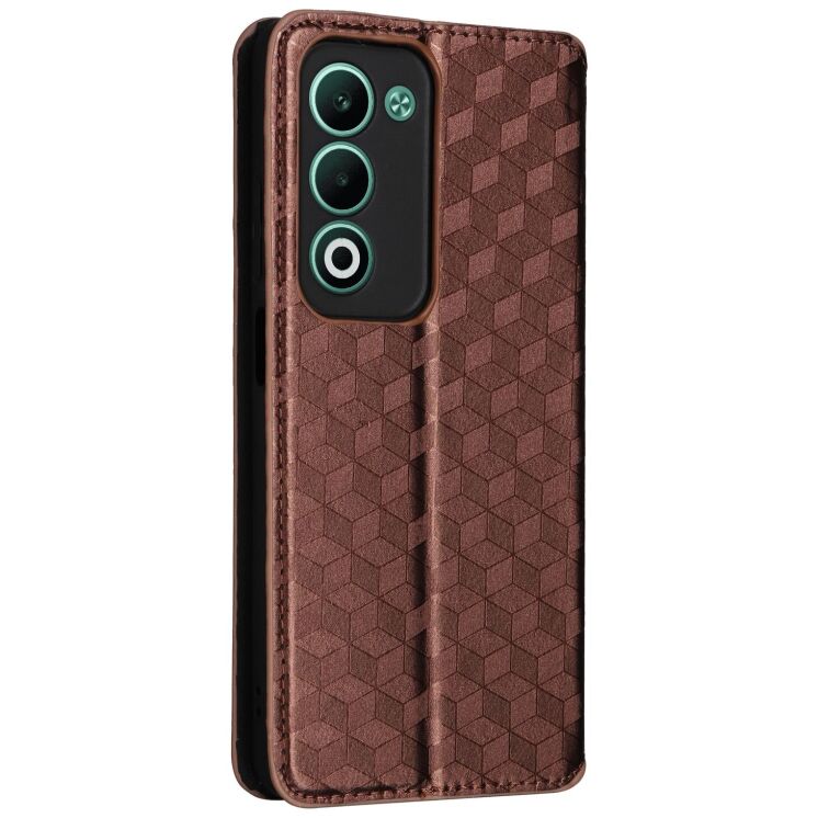 Чохол Deexe Rhombus Book для OPPO A5 - Brown: фото 6 з 6