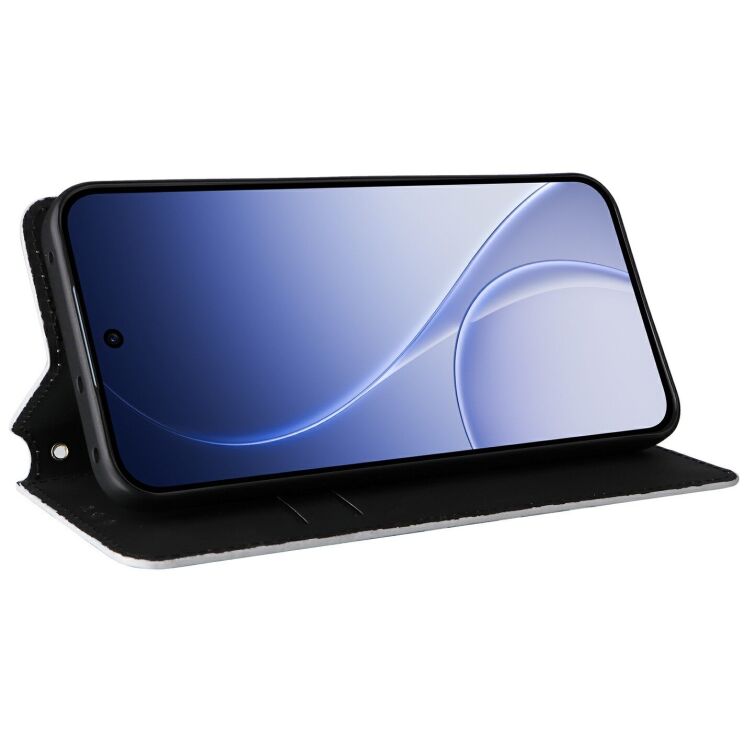 Чехол Deexe Rhombus Book для OPPO Reno 15 - Silver: фото 3 из 7