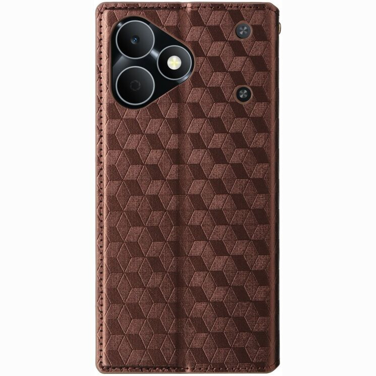 Чохол Deexe Rhombus Book для Realme Note 80 - Brown (412403Z) Чохол Deexe Rhombus Book для Realme Note 80 - Brown: фото 7 з 7