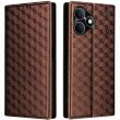 Чохол Deexe Rhombus Book для Realme Note 80 - Brown (412403Z)