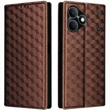 Чохол Deexe Rhombus Book для Realme Note 80 - Brown: фото 1 з 7