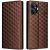 Чохол Deexe Rhombus Book для Realme Note 80 - Brown: фото 1 з 7