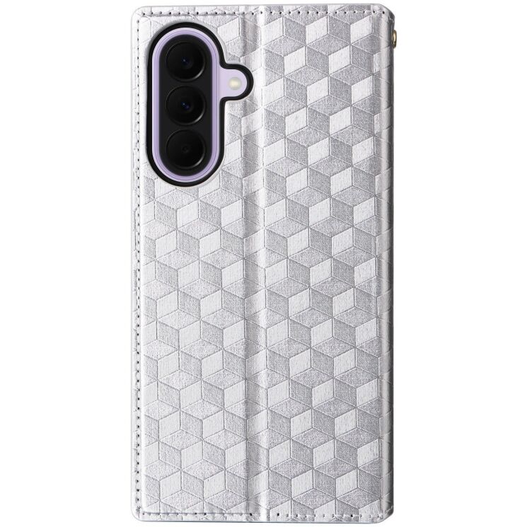 Чехол Deexe Rhombus Book для Samsung Galaxy A37 (A376) - Silver: фото 7 из 7