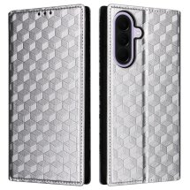 Чехол Deexe Rhombus Book для Samsung Galaxy A37 (A376) - Silver: фото 1 из 7