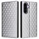 Чехол Deexe Rhombus Book для Samsung Galaxy A37 (A376) - Silver (406081S). Фото 1 из 7