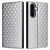 Чехол Deexe Rhombus Book для Samsung Galaxy A37 (A376) - Silver: фото 1 из 7