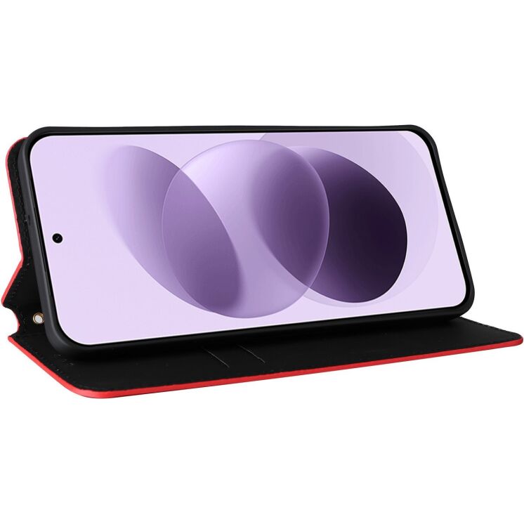 Чохол Deexe Rhombus Book для Xiaomi Redmi Note 17 - Red (430015R) Чохол Deexe Rhombus Book для Xiaomi Redmi Note 17 - Red: фото 3 з 7