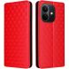 Чохол Deexe Rhombus Book для Xiaomi Redmi Note 17 - Red (430015R). Фото 1 з 7