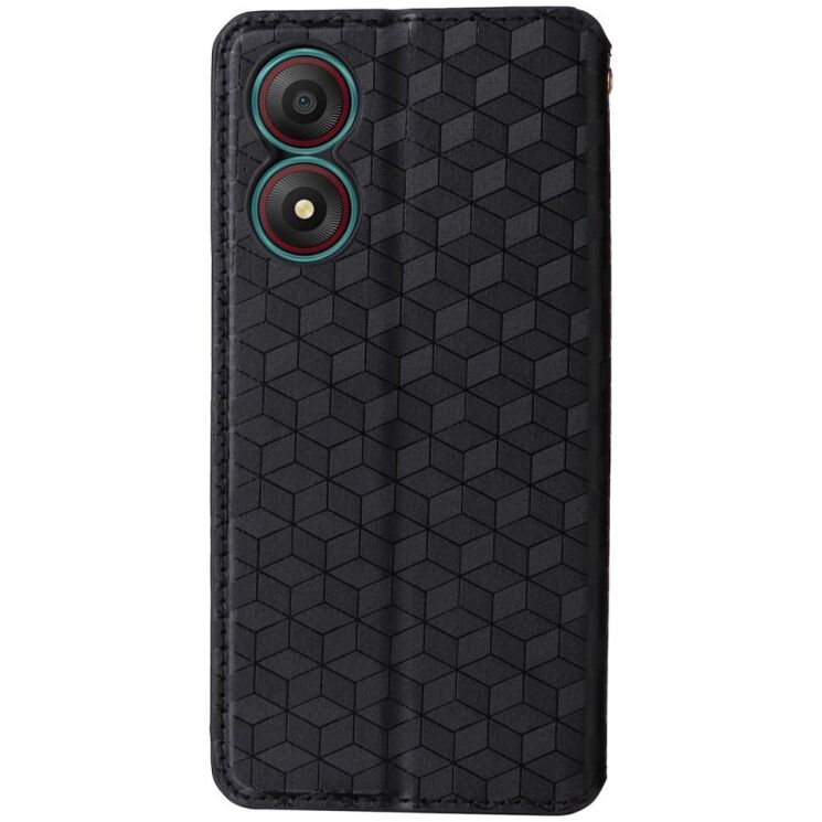 Чехол Deexe Rhombus Book для ZTE Blade A34 - Black: фото 6 из 9