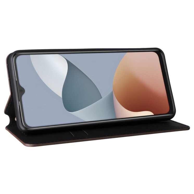 Чехол Deexe Rhombus Book для ZTE Blade A34 - Black: фото 3 из 9