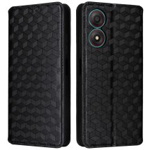 Чехол Deexe Rhombus Book для ZTE Blade A34 - Black: фото 1 из 9