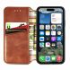 Чехол Deexe Rhombus Wallet для Apple iPhone 16e - Brown (376412Z). Фото 2 из 10