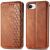 Чехол Deexe Rhombus Wallet для Apple iPhone 16e - Brown: фото 1 из 10