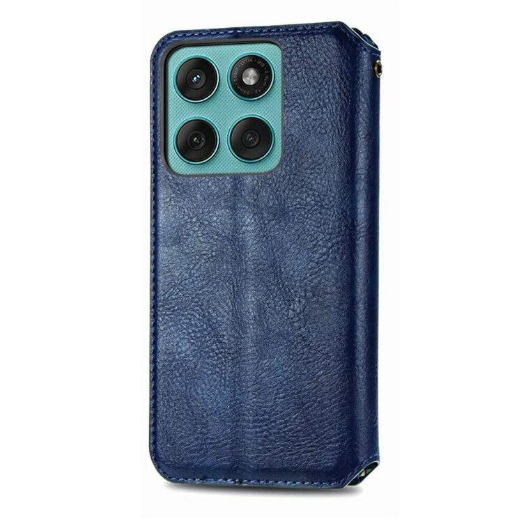 Чехол Deexe Rhombus Wallet для Motorola Moto G17 Power / G15 Power / G15 - Blue (408425L) Чехол Deexe Rhombus Wallet для Motorola Moto G17 Power / G15 Power / G15 - Blue: фото 5 из 6