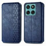 Чехол Deexe Rhombus Wallet для Motorola Moto G17 Power / G15 Power / G15 - Blue: фото 1 из 6