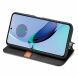 Чехол Deexe Rhombus Wallet для Motorola Moto G84 - Black (339155B). Фото 3 из 6