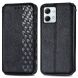 Чехол Deexe Rhombus Wallet для Motorola Moto G84 - Black (339155B). Фото 1 из 6