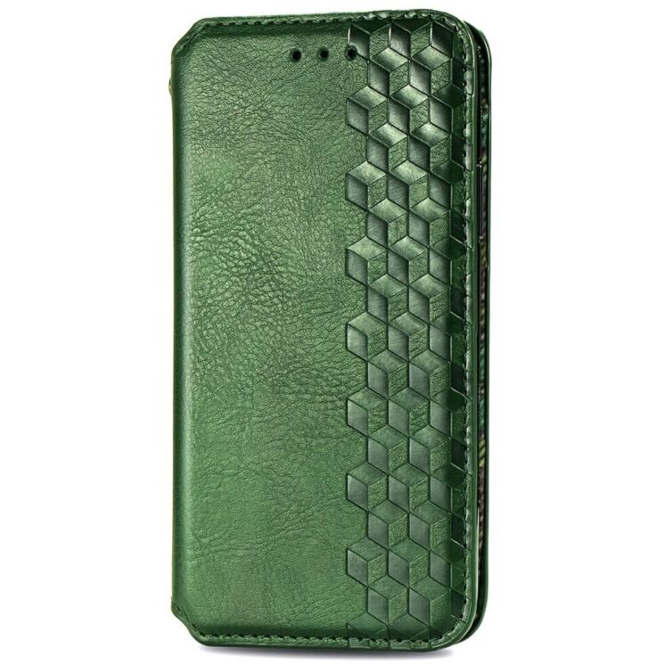 Чехол Deexe Rhombus Wallet для OPPO A60 - Green: фото 4 из 9