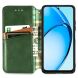 Чехол Deexe Rhombus Wallet для OPPO A60 - Green (357423G). Фото 2 из 9