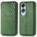 Чехол Deexe Rhombus Wallet для OPPO A60 - Green (357423G). Фото 1 из 9
