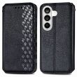 Чехол Deexe Rhombus Wallet для Samsung Galaxy A37 (A376) - Black (406040B)