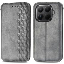 Чехол Deexe Rhombus Wallet для Xiaomi 15T Pro - Grey: фото 1 из 6