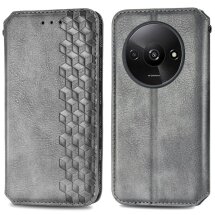 Чехол Deexe Rhombus Wallet для Xiaomi Redmi A3 - Grey: фото 1 из 10