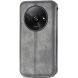 Чохол Deexe Rhombus Wallet для Xiaomi Redmi A3 - Grey (349259H). Фото 6 з 10