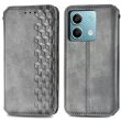 Чохол Deexe Rhombus Wallet для Xiaomi Redmi Note 13 5G - Grey (341283H)