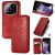 Чехол Deexe Rhombus Wallet для Xiaomi Redmi Note 14 Pro - Red: фото 1 из 10