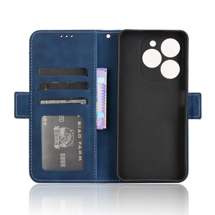 Чехол Deexe Wallet Stand для Blackview Shark 9 - Blue: фото 3 из 7